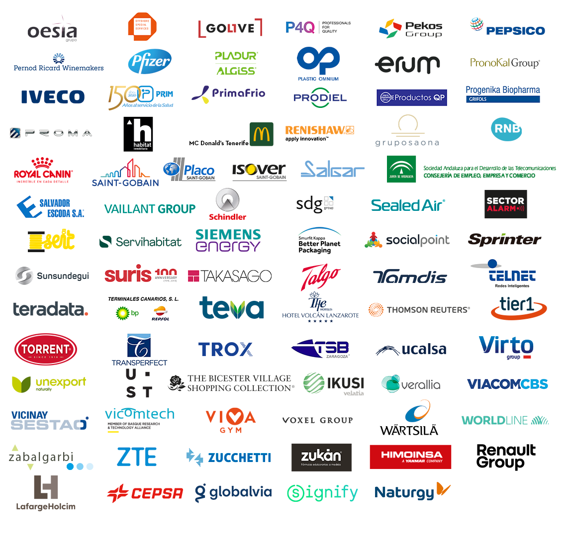 Logos de las empresas que apoyan la campaña de Día Internacional de las Personas con Discapacidad 2021 tercera parte