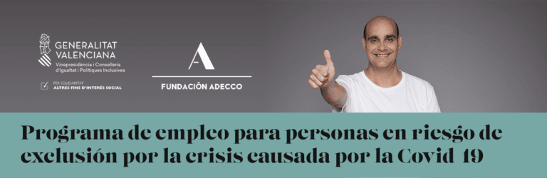 Programa de empleo para personas en riesgo de exclusión como consecuencia de la Covid-19