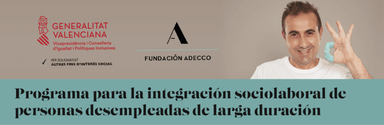 Programa inclusión sociolaboral personas desempleadas de larga duración