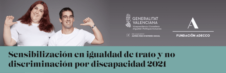 Sensibilización en igualdad de trato y no discriminación por discapacidad 2021