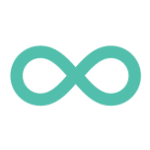icono de infinito turquesa