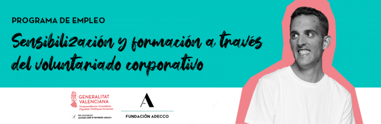 Alfredo, beneficiario de la fundación adecco con gesto sonriente. Programa de empleo Fundación Adecco y Generalitat Valenciana.