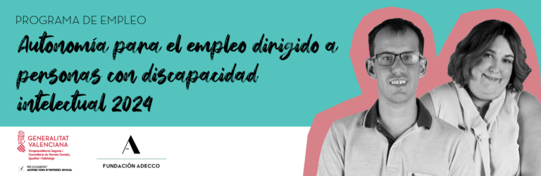 Programa Autonomía para el empleo dirigido a personas con discapacidad. En la imagen, Jorge y Cristina, beneficiarios de los programas de Plan Familia.