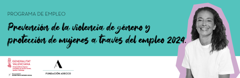 Programa prevención de la violencia de género a través de un empleo. En la imagen, mujer de mediana edad sonriendo.
