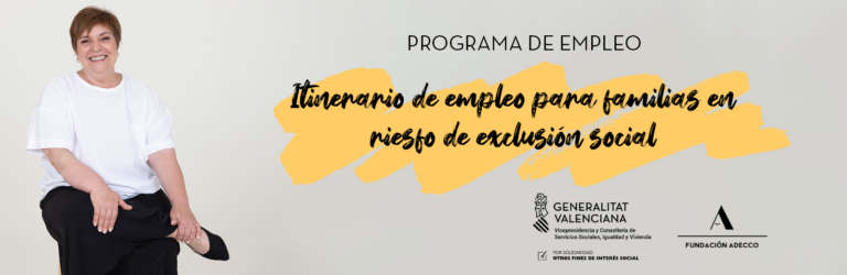 Cabecera con el nombre del programa de empleo