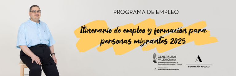 Cabecera con el nombre del programa de empleo