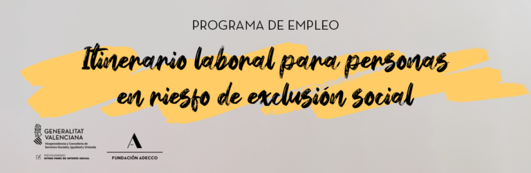 Cabecera con el nombre del programa de empleo