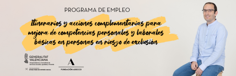 Cabecera con el nombre del programa de empleo.