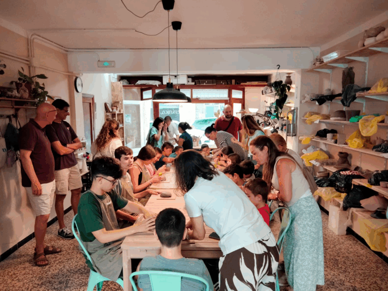 Imagen de grupo del Día Plan Familia en Mallorca.
