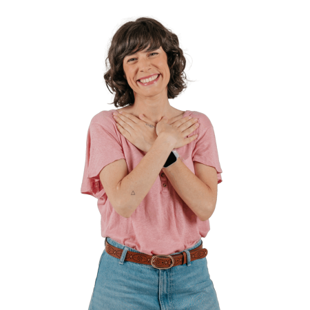Isa, consultora de Plan Familia sonríe
